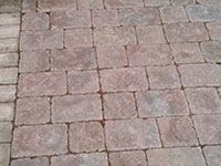 Paver patio and fire pit project in Mount Pleasant, Wisconsin
