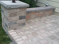 Backyard outdoor living space project in Kenosha, Wisconsin