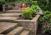 Retaining Walls — Block & Boulder project by Tony's Landscaping in SE Wisconsin